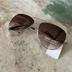 Nine West Classic Aviator Sunglasses